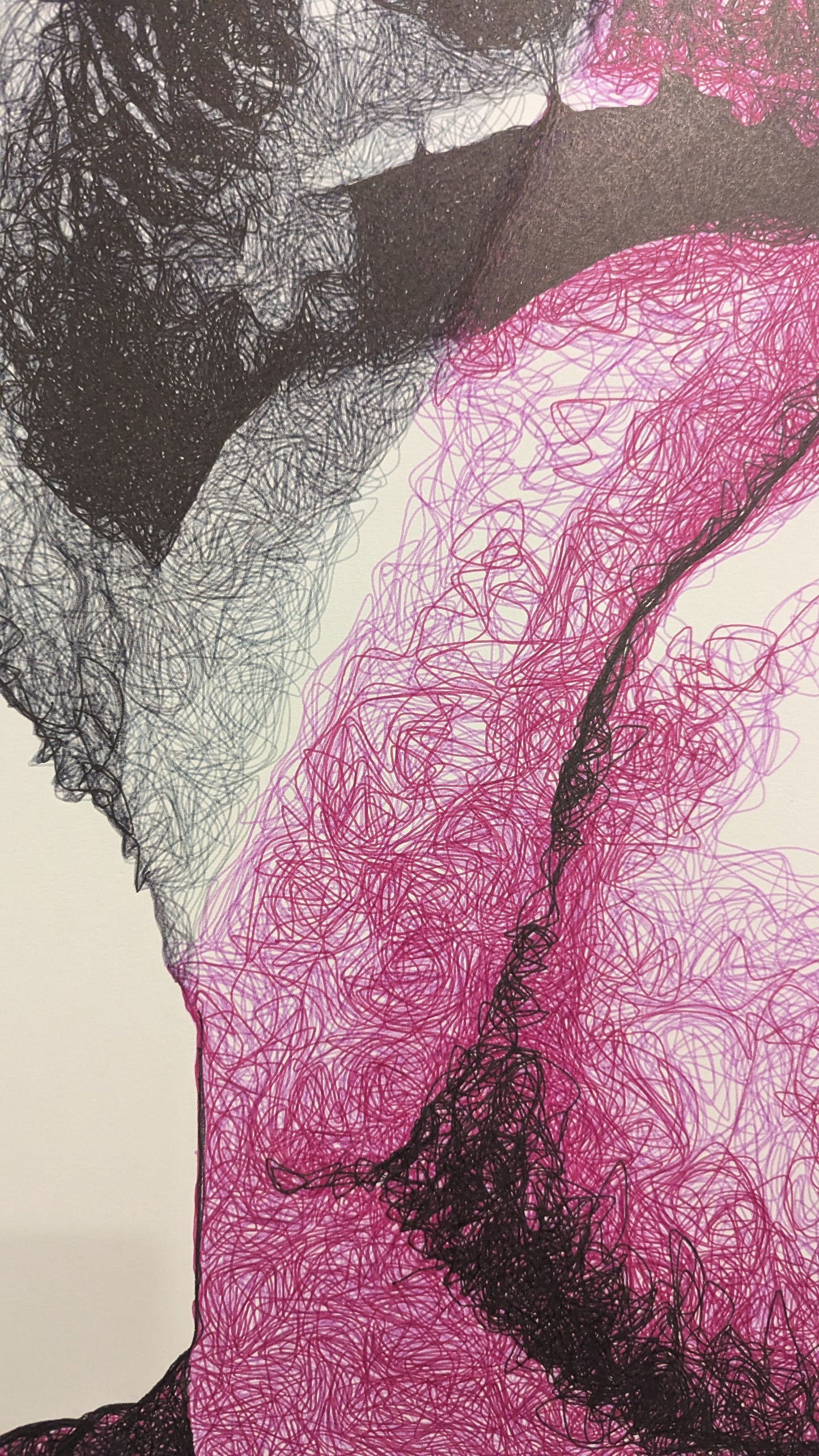 purple tongue down 18x24