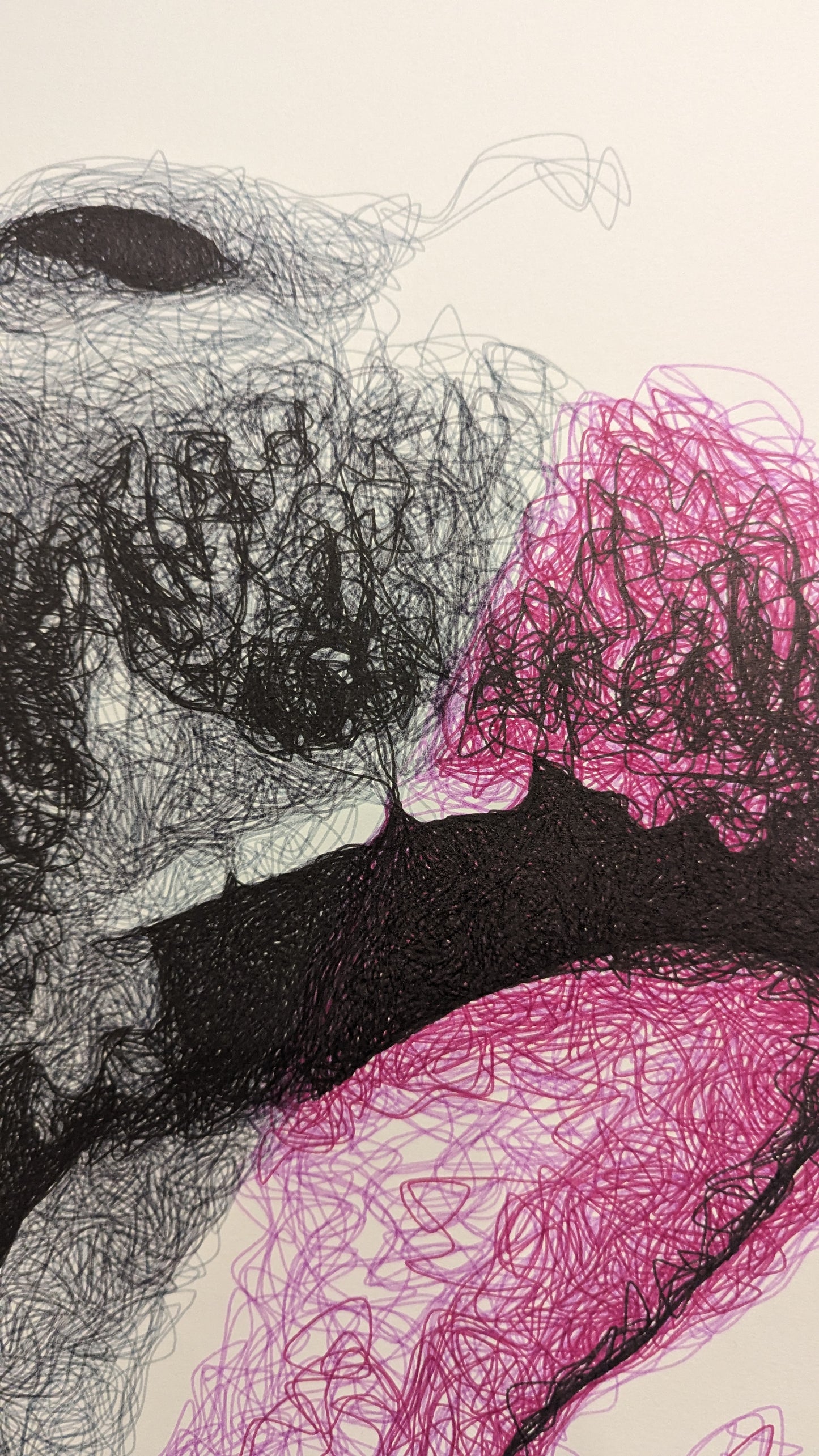 purple tongue down 18x24