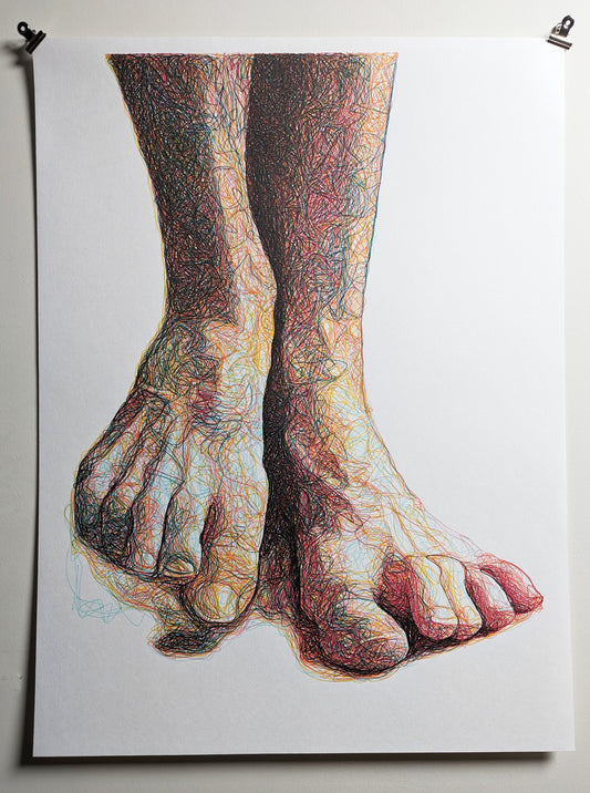 feet down 18x24